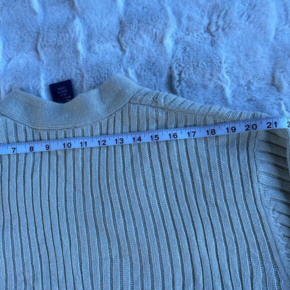 🔥Vintage 90s John Blair Classic Cable Knit Cardigan Sweater Grandpa Grunge Dad - Picture 14 of 16